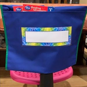 Blue Over the Chair School Organizer, & Name Tag